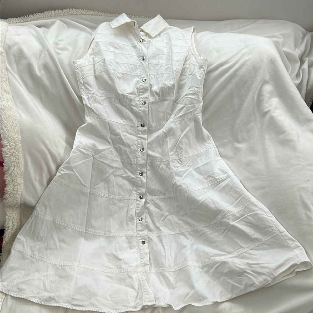 Calvin Klein White Midi Dress